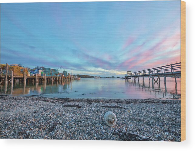 Maine Wood Print featuring the photograph Harbor of Friendship Maine by Juergen Roth
