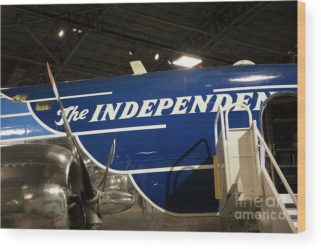 Independence Wood Print featuring the photograph Harry Truman Air Force One - 2 by David Bearden
