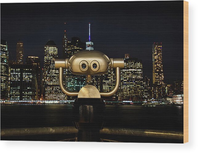 New York City Wood Print featuring the photograph Have a Look by Raf Winterpacht