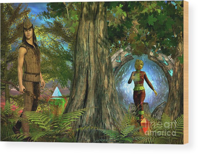Haven Wood Print featuring the digital art Haven by Shadowlea Is