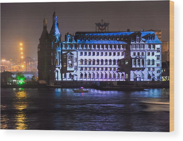 Abstract Wood Print featuring the photograph Haydarpasha Train Station in Istanbul by Freepassenger By Ozzy CG