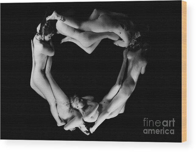 Heart Wood Print featuring the photograph Heart Filled by Robert WK Clark