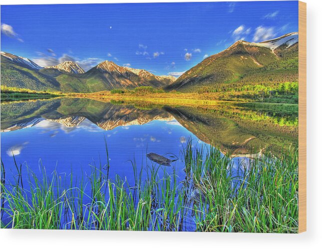 Mountains Wood Print featuring the photograph Heavenly by Scott Mahon
