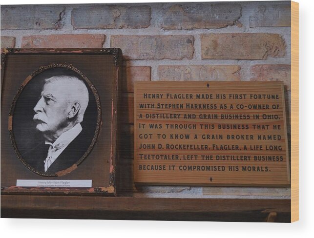 Henry Flagler Wood Print featuring the photograph Henry Flagler by Warren Thompson
