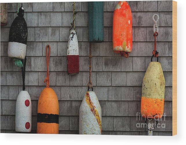 Canada Wood Print featuring the photograph Hey Buoys by Doug Sturgess