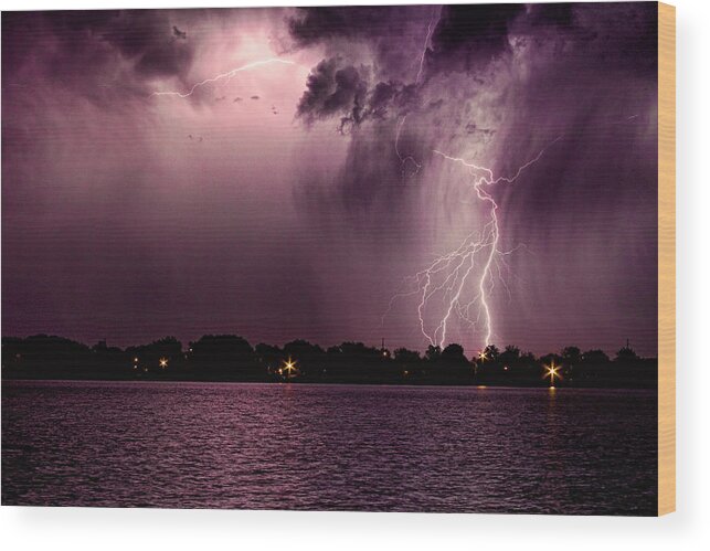 Lightning Wood Print featuring the photograph High Strike by James BO Insogna