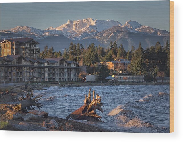 Parksville Wood Print featuring the photograph High Tide In The Bay by Randy Hall