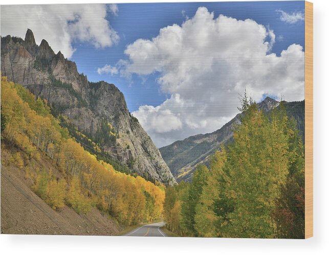 Colorado Wood Print featuring the photograph Highway 145 Colorado by Ray Mathis
