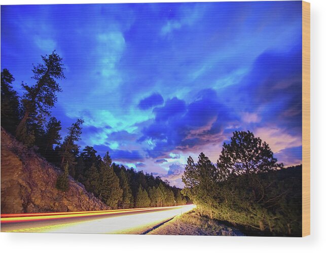 Stars Wood Print featuring the photograph Highway 7 To Heaven by James BO Insogna
