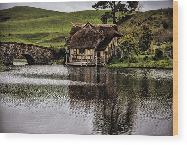 Photograph Wood Print featuring the photograph Hobbit Mill by Richard Gehlbach