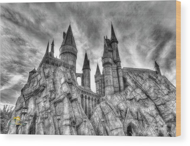  Orlando Wood Print featuring the photograph Hogwarts Castle 1 by Jim Thompson