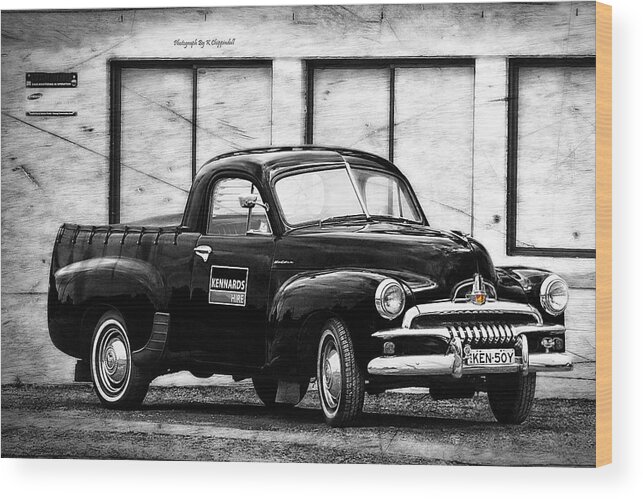 Holden Fj Wood Print featuring the photograph Holden FJ 01 by Kevin Chippindall
