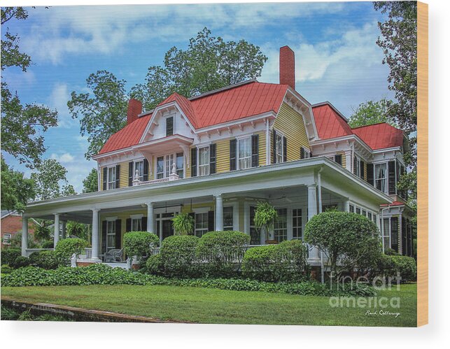 Reid Callaway Southern Glory Wood Print featuring the photograph Home Sweet Home Madison Georgia Historical Homes Art by Reid Callaway