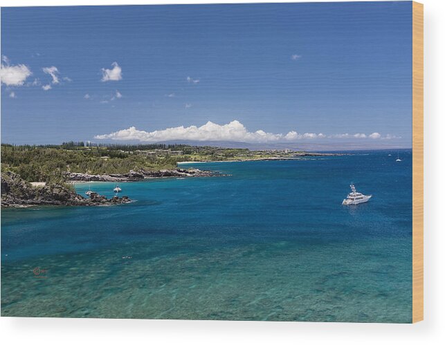 Boats Wood Print featuring the photograph Honolua Bay by Jim Thompson