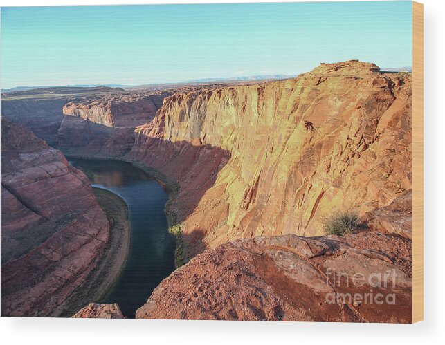 Horseshoe Bend Wood Print featuring the photograph Horseshoe Bend Colorado River Arizona USA by Gal Eitan