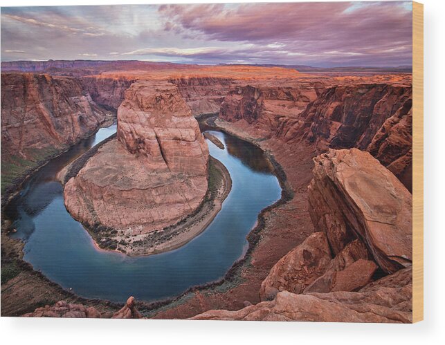 Arizona Wood Print featuring the photograph Horseshoe Bend by Wesley Aston