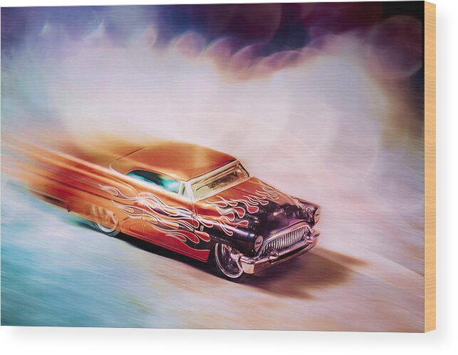 Scott Norris Photography Wood Print featuring the photograph Hot Rod Racer by Scott Norris