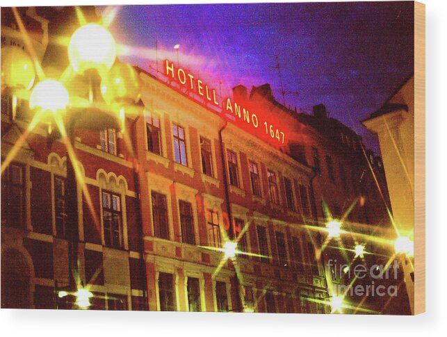 Hotel Wood Print featuring the photograph Hotel Anno by Elizabeth Hoskinson