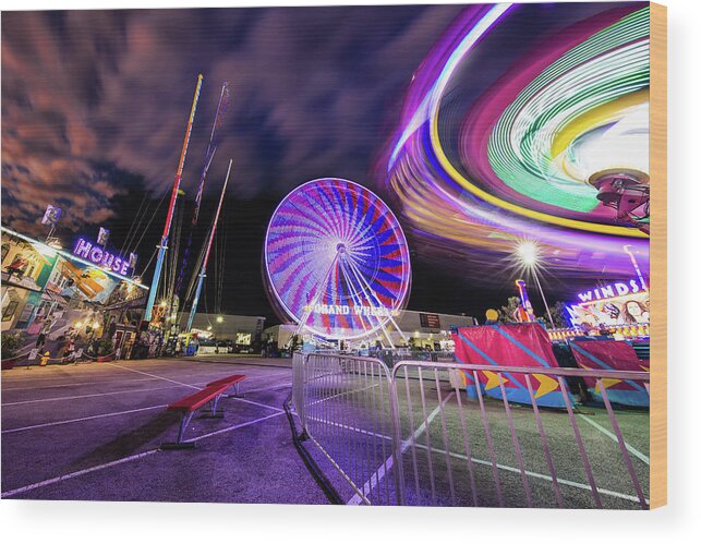Houston Wood Print featuring the photograph Houston Texas Live Stock Show and Rodeo #6 by Micah Goff
