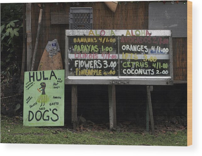  Wood Print featuring the photograph Hula Dogs by Kenneth Campbell