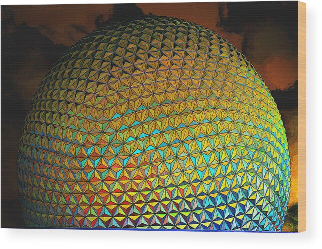Epcot Wood Print featuring the photograph Imagination by Robert Meanor