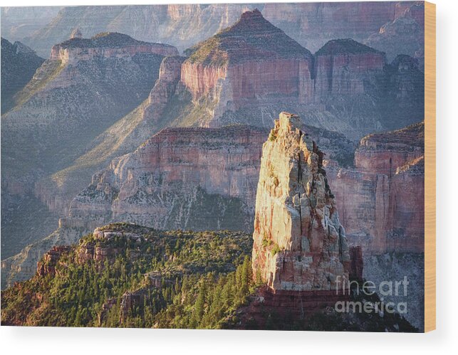 North Rim Wood Print featuring the photograph Imperial Point Morning by Jeff Hubbard