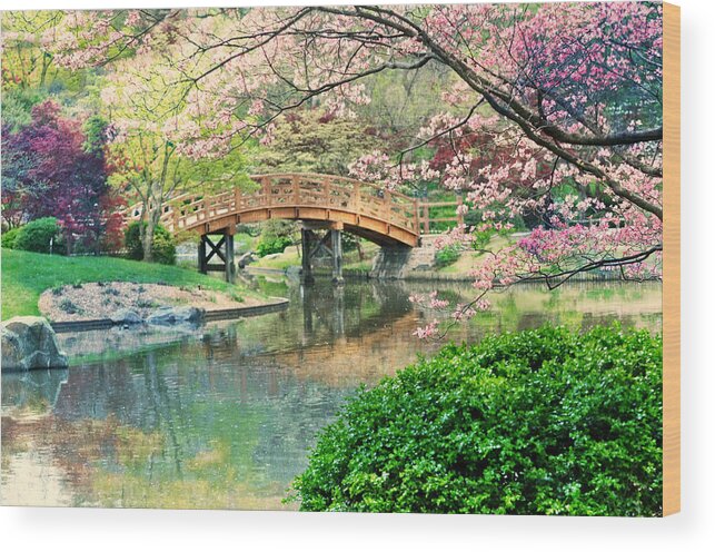 St. Louis Wood Print featuring the photograph Impressionistic Bridge by Marty Koch