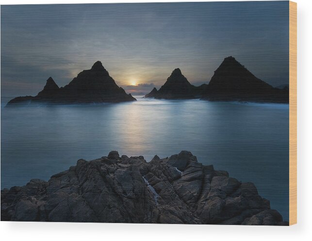 Seascape Wood Print featuring the photograph Indonesia - Seascape by Ng Hock How