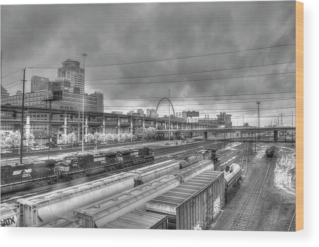 Royal Wood Print featuring the photograph Industrail Artistic St Louis by FineArtRoyal Joshua Mimbs