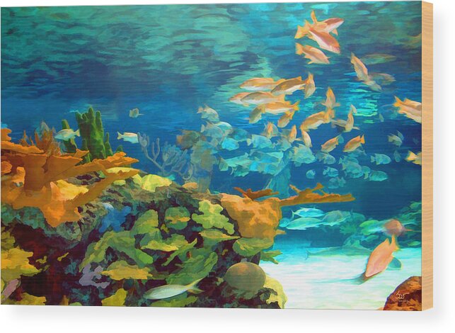 Reef Wood Print featuring the photograph Inland Reef by Sam Davis Johnson