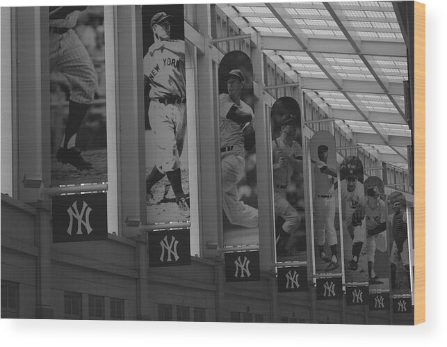 New York Yankees Wood Print featuring the photograph Inside by Michael Albright