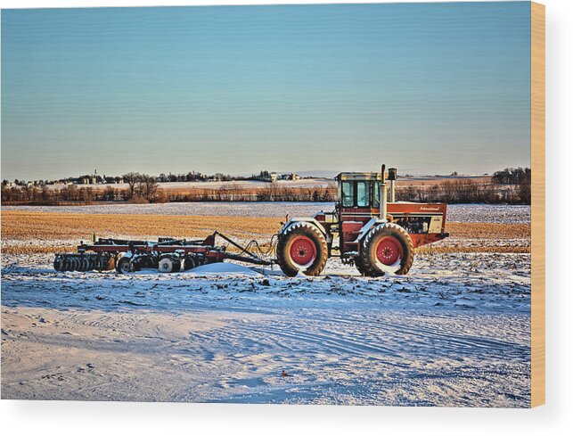 Tractor Wood Print featuring the photograph International 4586 by Bonfire Photography
