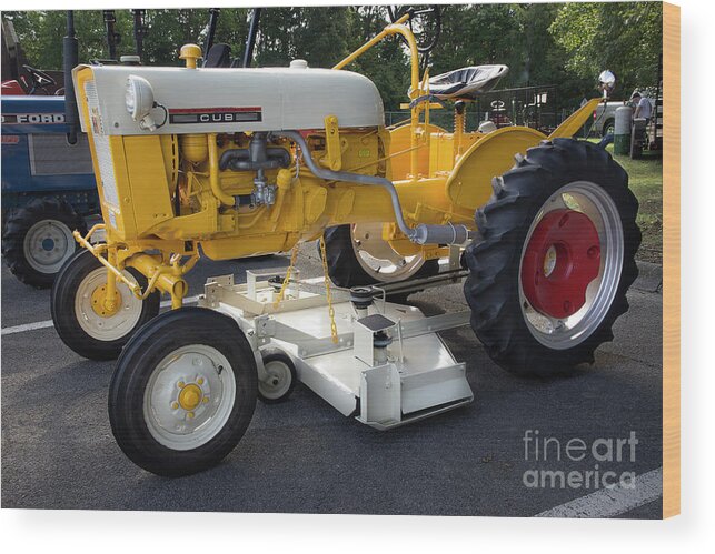 Tractor Wood Print featuring the photograph International Harvester Cub by Mike Eingle