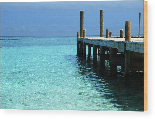 Dick Wood Print featuring the photograph Inviting Dock by Ted Keller