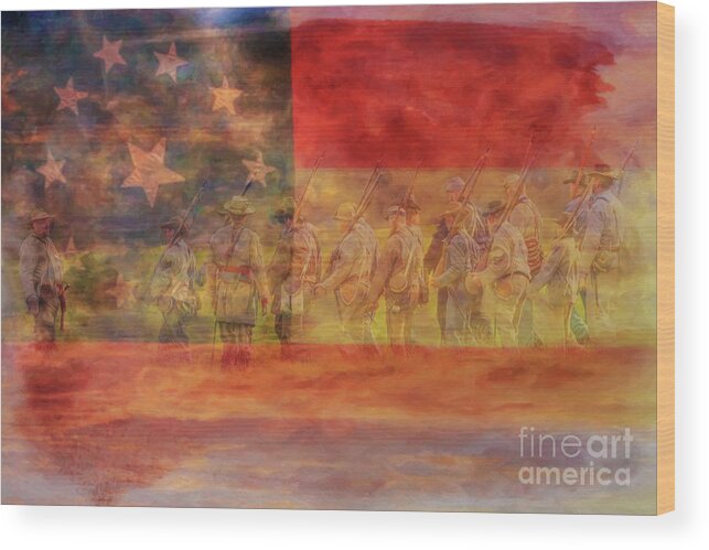 Is Mississippi Ready For This Day Gettysburg Wood Print featuring the digital art Is Mississippi Ready For This Day Gettysburg by Randy Steele