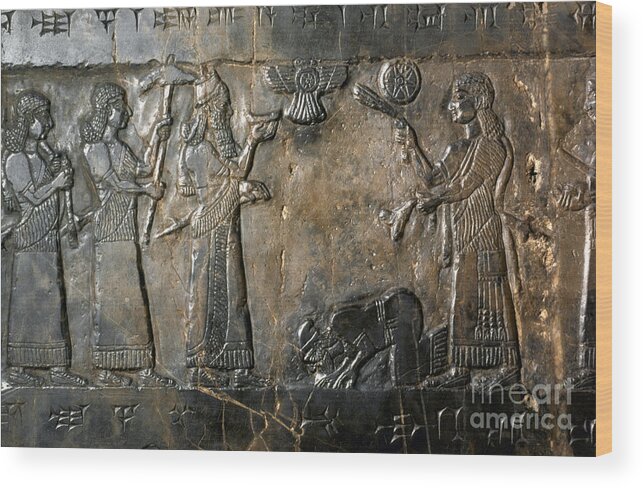 800 B.c. Wood Print featuring the photograph Israelite Submission by Granger