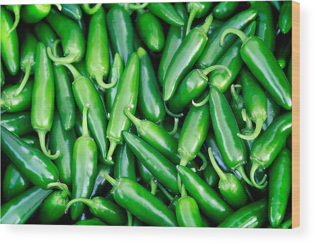 Jalapeno Wood Print featuring the photograph Jalapeno Heaven by Todd Klassy