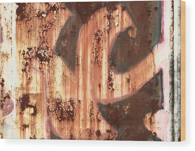 Rust Wood Print featuring the photograph KC by Kreddible Trout