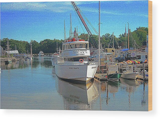 Kennebunk Wood Print featuring the photograph Kennebunk, Maine - 2 by Jerry Battle