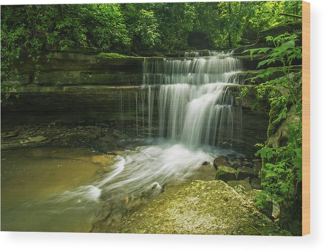 Waterfalls Wood Print featuring the photograph Kentucky waterfalls by Ulrich Burkhalter