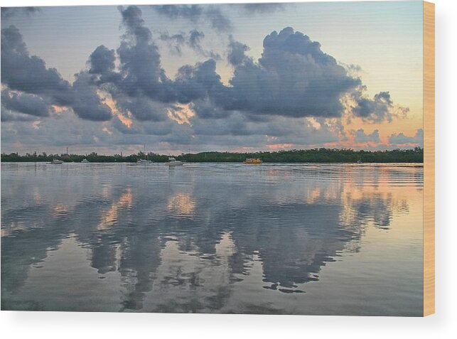 Sunrise Wood Print featuring the photograph Key West Sunrise 7 by Bob Slitzan