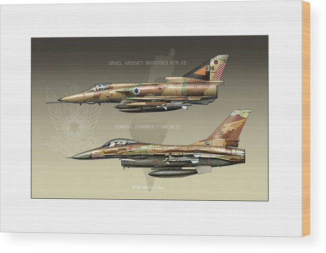 War Wood Print featuring the digital art Kfir and Netz by Peter Van Stigt