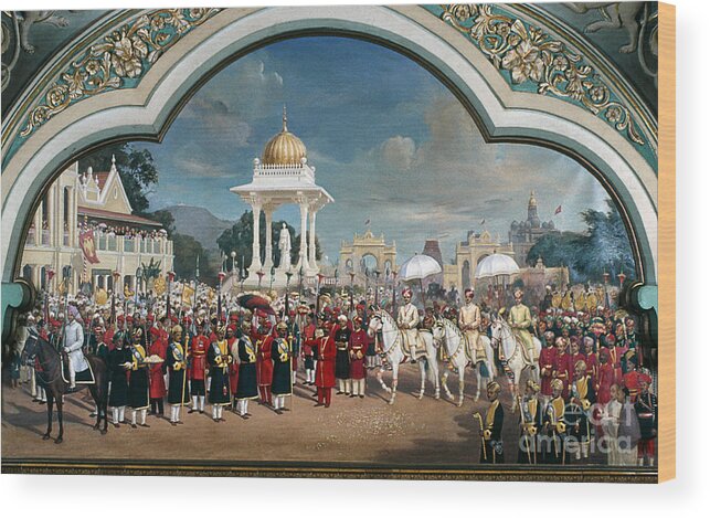 20th Century Wood Print featuring the painting Krishna Raja Wadiyar Iv by Granger