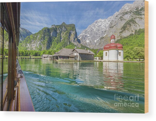 Alpine Wood Print featuring the photograph Lake Konigssee by JR Photography