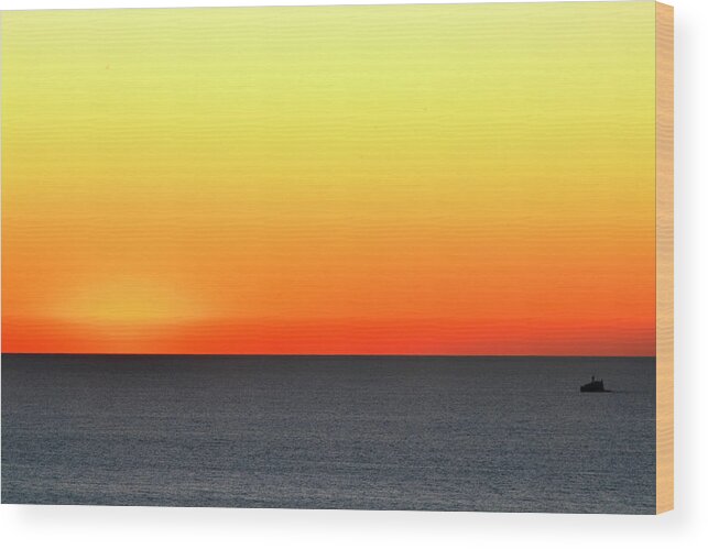 Lake Michigan Wood Print featuring the photograph Lake Michigan Sunrise by Zawhaus Photography