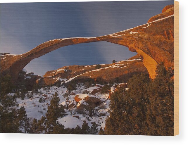  Wood Print featuring the photograph Landscape Arch by TM Schultze