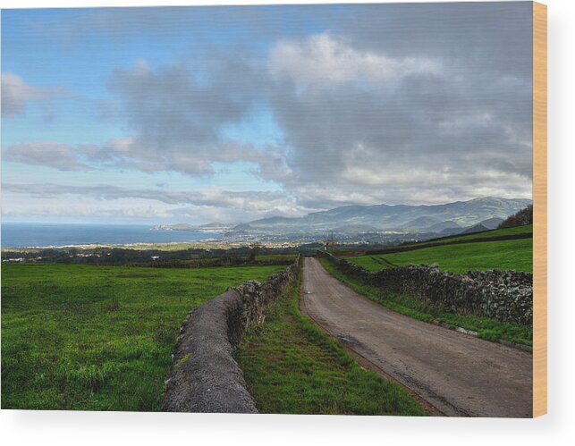 Acores Wood Print featuring the photograph Landscapes-21 by Joseph Amaral