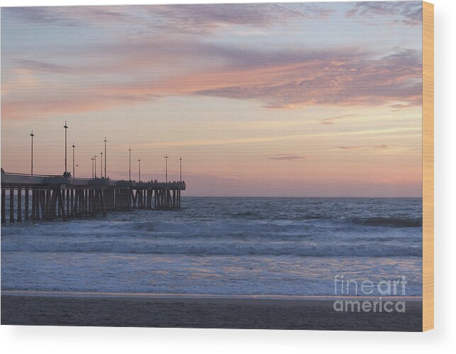 Venice Beach Wood Print featuring the photograph Lavander Waters by Ana V Ramirez