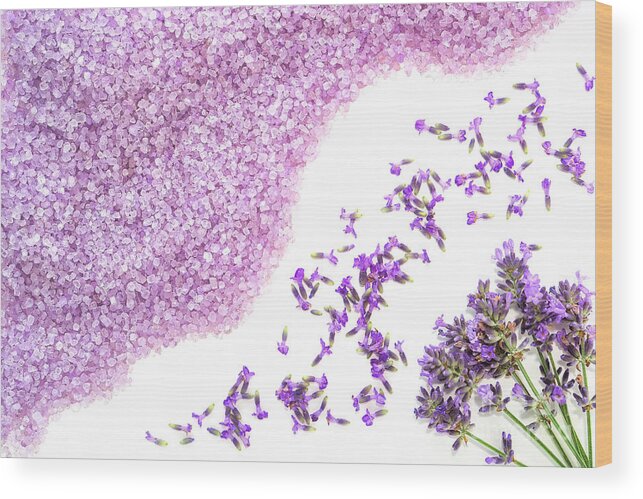 Lavender Wood Print featuring the photograph Lavender Art by Olivier Le Queinec