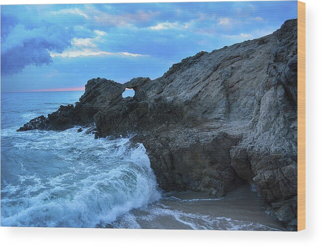California Wood Print featuring the photograph Leo Carrillo State Beach Arch by Kyle Hanson